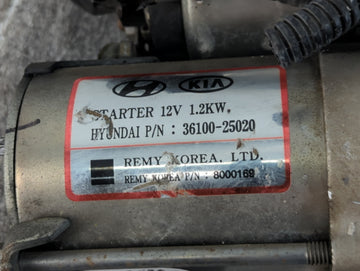 2006-2010 Hyundai Sonata Car Starter Motor Solenoid OEM P/N:36100-25020 Fits Fits 2006 2007 2008 2009 2010 2011 2012 OEM Used Auto Parts