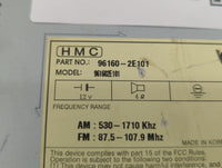 2005-2006 Hyundai Tucson Radio AM FM Cd Player Receiver Replacement P/N:96160-2E101 Fits Fits 2005 2006 OEM Used Auto Parts 