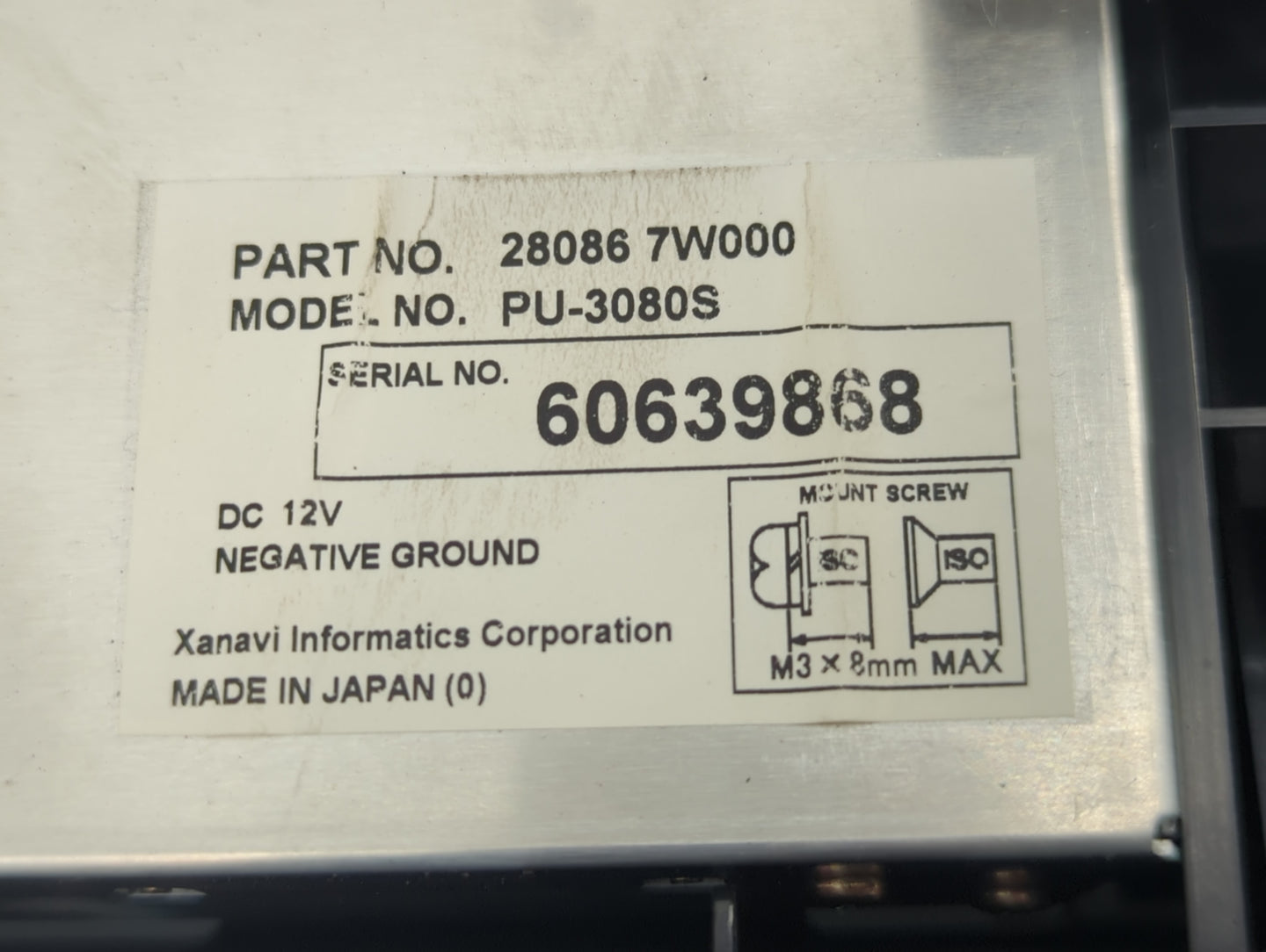 2005-2007 Infiniti G35 Information Display Screen - Oemusedautoparts1.com