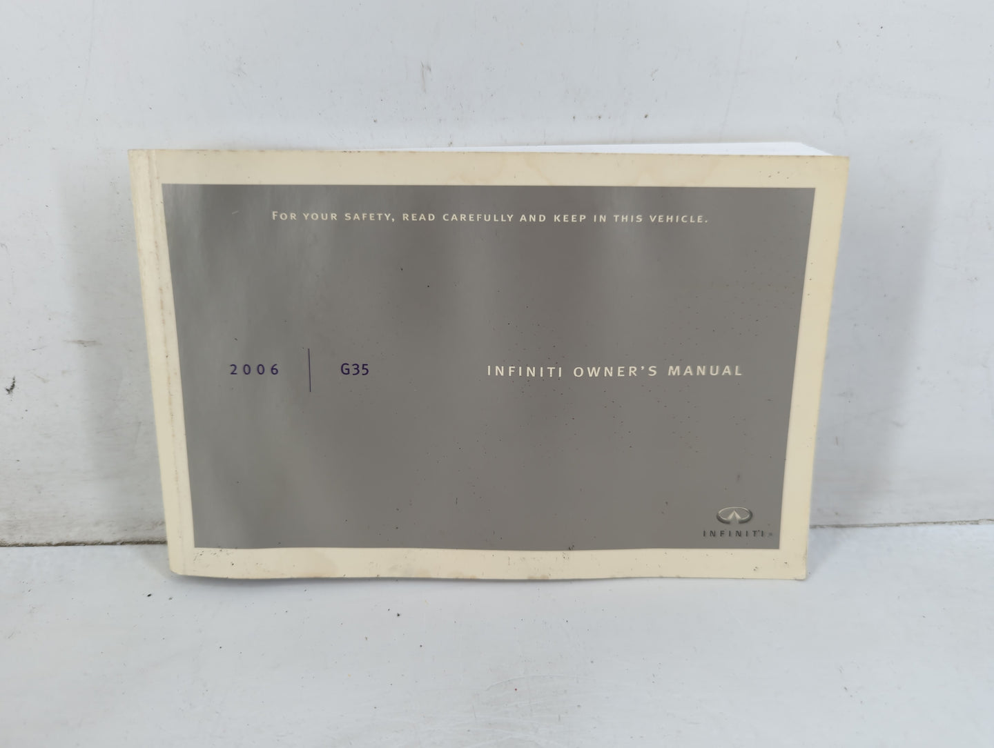 2006 Infiniti G35 Owners Manual Book Guide P/N:OM6E-OV35U0 OEM Used Auto Parts - Oemusedautoparts1.com