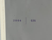 2006 Infiniti G35 Owners Manual Book Guide P/N:OM6E-OV35U0 OEM Used Auto Parts - Oemusedautoparts1.com