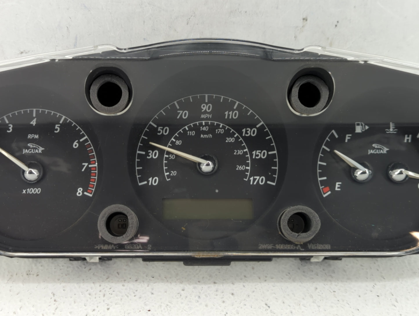 2006-2007 Jaguar Xj8 Instrument Cluster Speedometer Gauges Fits Fits 2006 2007 OEM Used Auto Parts - Oemusedautoparts1.com