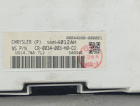 2006 Jeep Commander Instrument Cluster Speedometer Gauges P/N:56054012AH Fits OEM Used Auto Parts - Oemusedautoparts1.com