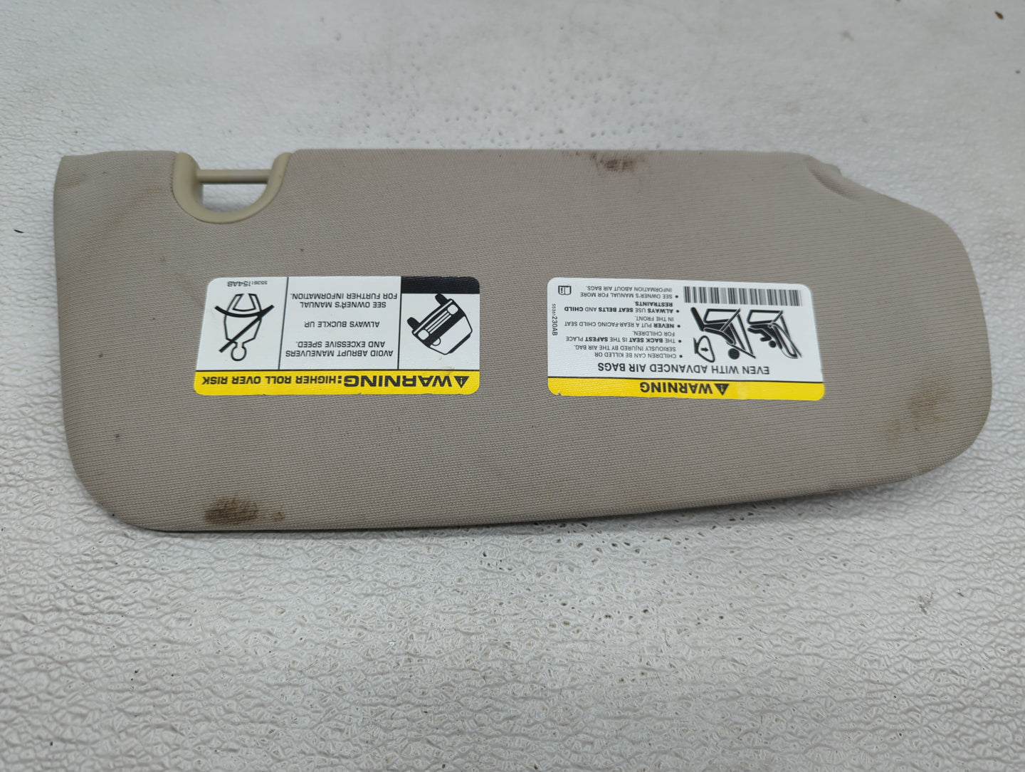 2006-2010 Jeep Commander Sun Visor Shade Replacement Driver Left Mirror Fits Fits 2006 2007 2008 2009 2010 OEM Used Auto Par