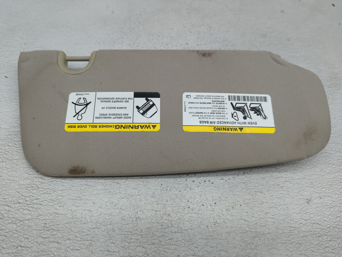 2006-2010 Jeep Commander Sun Visor Shade Replacement Driver Left Mirror Fits Fits 2006 2007 2008 2009 2010 OEM Used Auto Par
