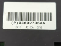2006-2010 Jeep Commander Master Power Window Switch Replacement Driver Side Left P/N:04602736AA Fits OEM Used Auto Parts - O