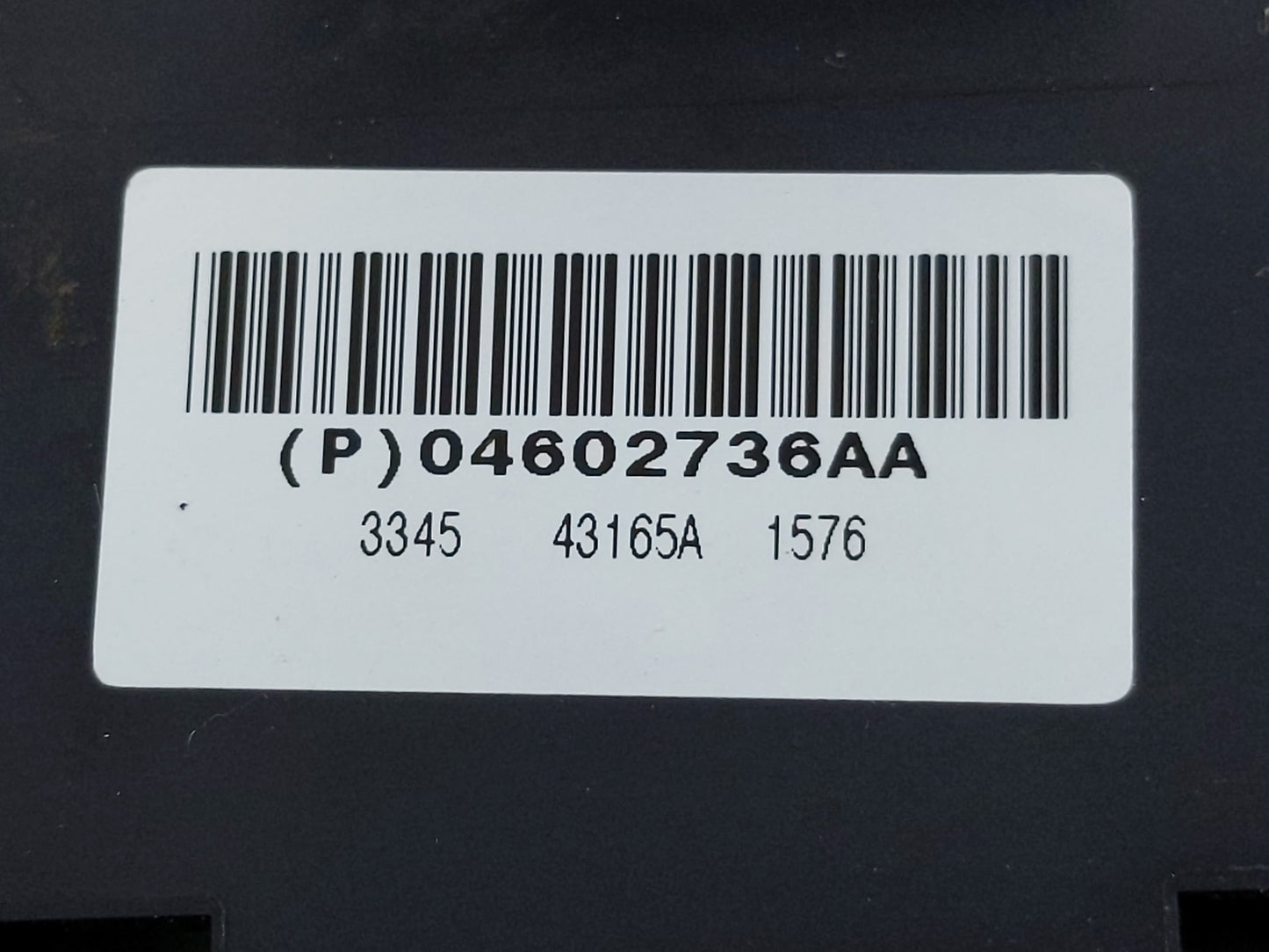 2006-2010 Jeep Grand Cherokee Master Power Window Switch Replacement Driver Side Left P/N:04602736AA Fits OEM Used Auto Part