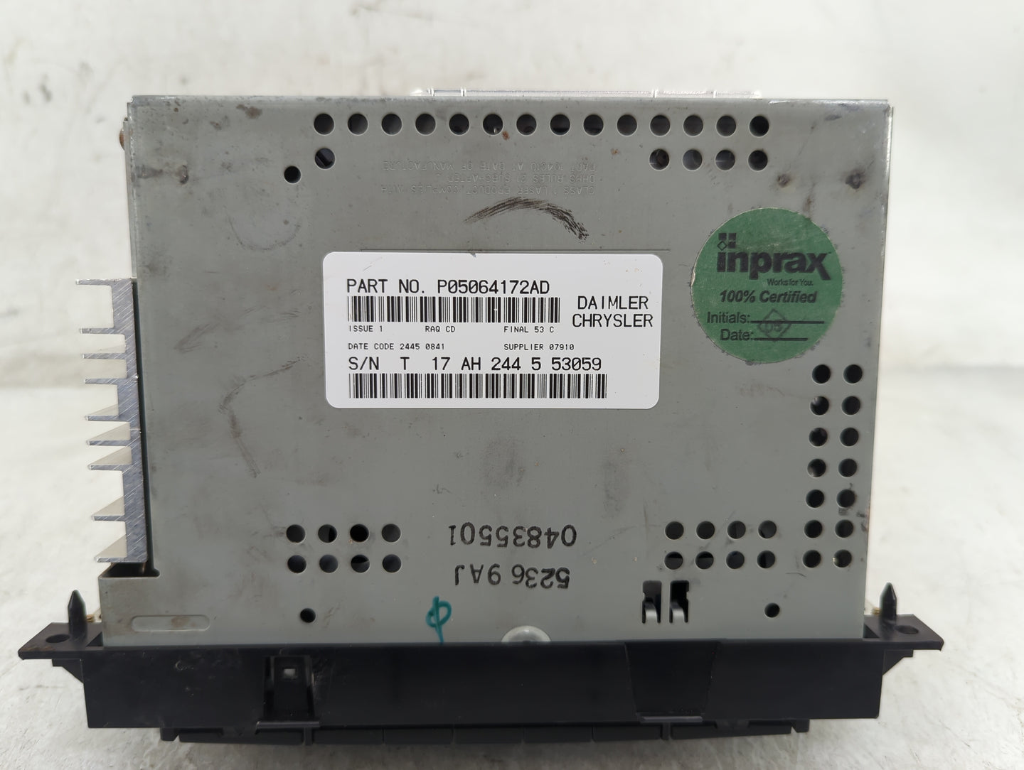 2005-2007 Jeep Grand Cherokee Radio AM FM Cd Player Receiver Replacement P/N:P05064172AD Fits OEM Used Auto Parts - Oemuseda