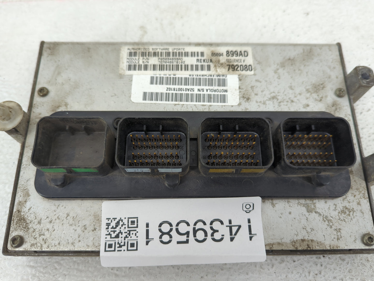 2005-2006 Jeep Grand Cherokee PCM Engine Control Computer ECU ECM PCU OEM P/N:P05094899AD TEM046BT810Z Fits Fits 2005 2006 O