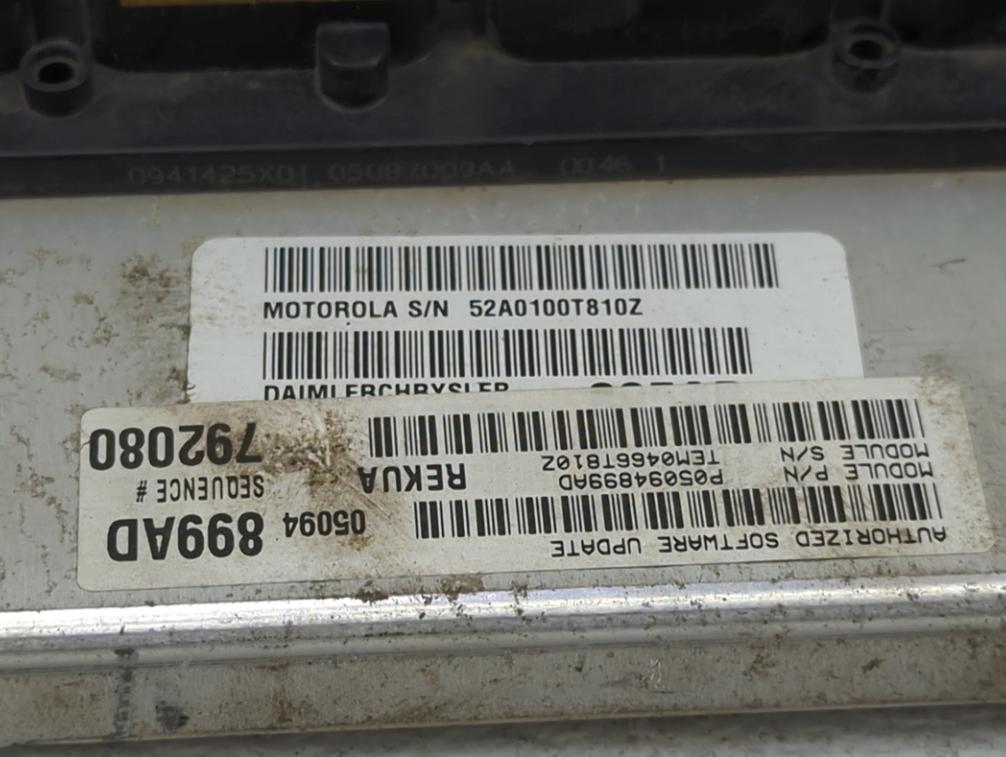 2005-2006 Jeep Grand Cherokee PCM Engine Control Computer ECU ECM PCU OEM P/N:P05094899AD TEM046BT810Z Fits Fits 2005 2006 O