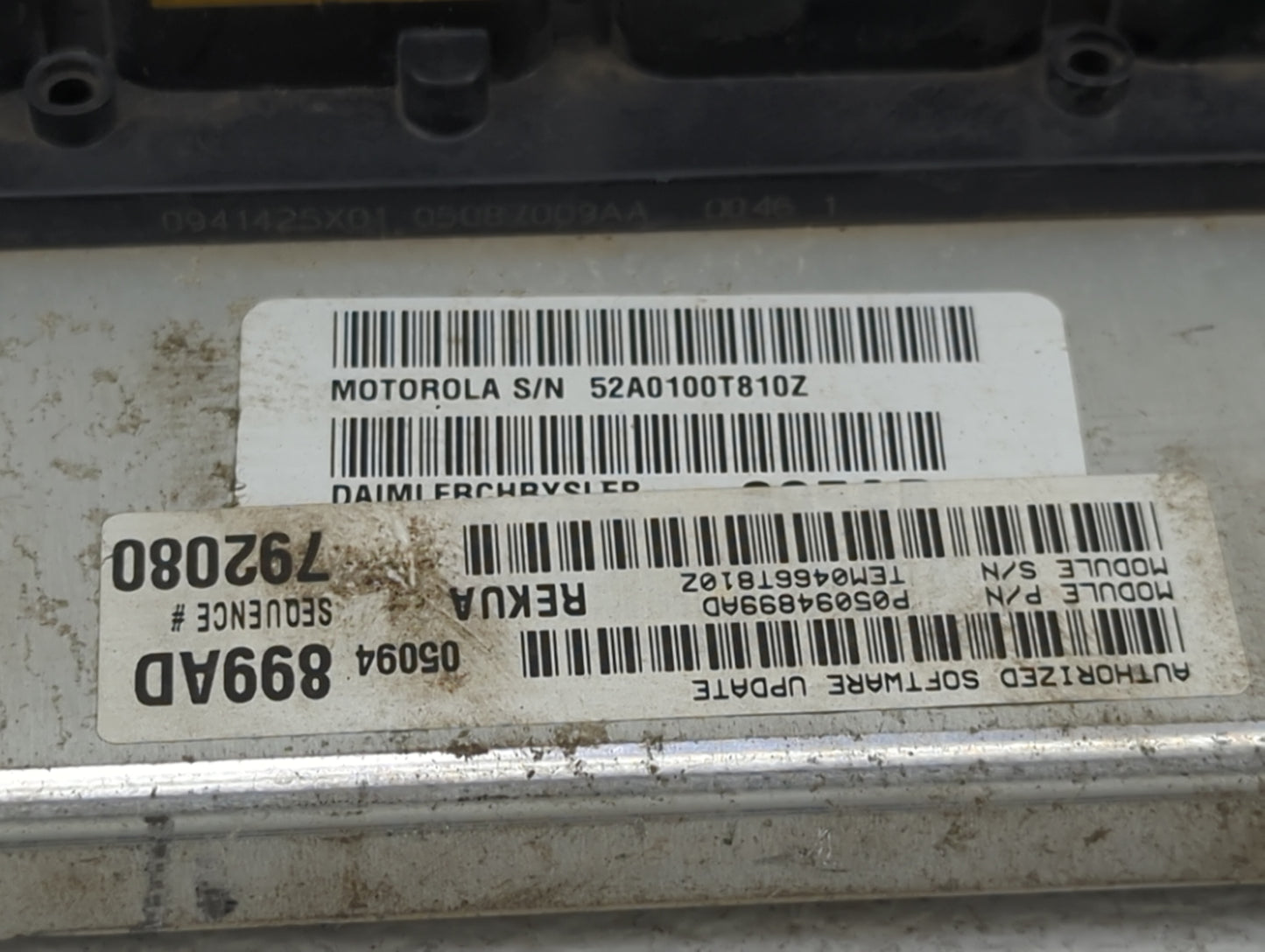 2005-2006 Jeep Grand Cherokee PCM Engine Control Computer ECU ECM PCU OEM P/N:P05094899AD TEM046BT810Z Fits Fits 2005 2006 O