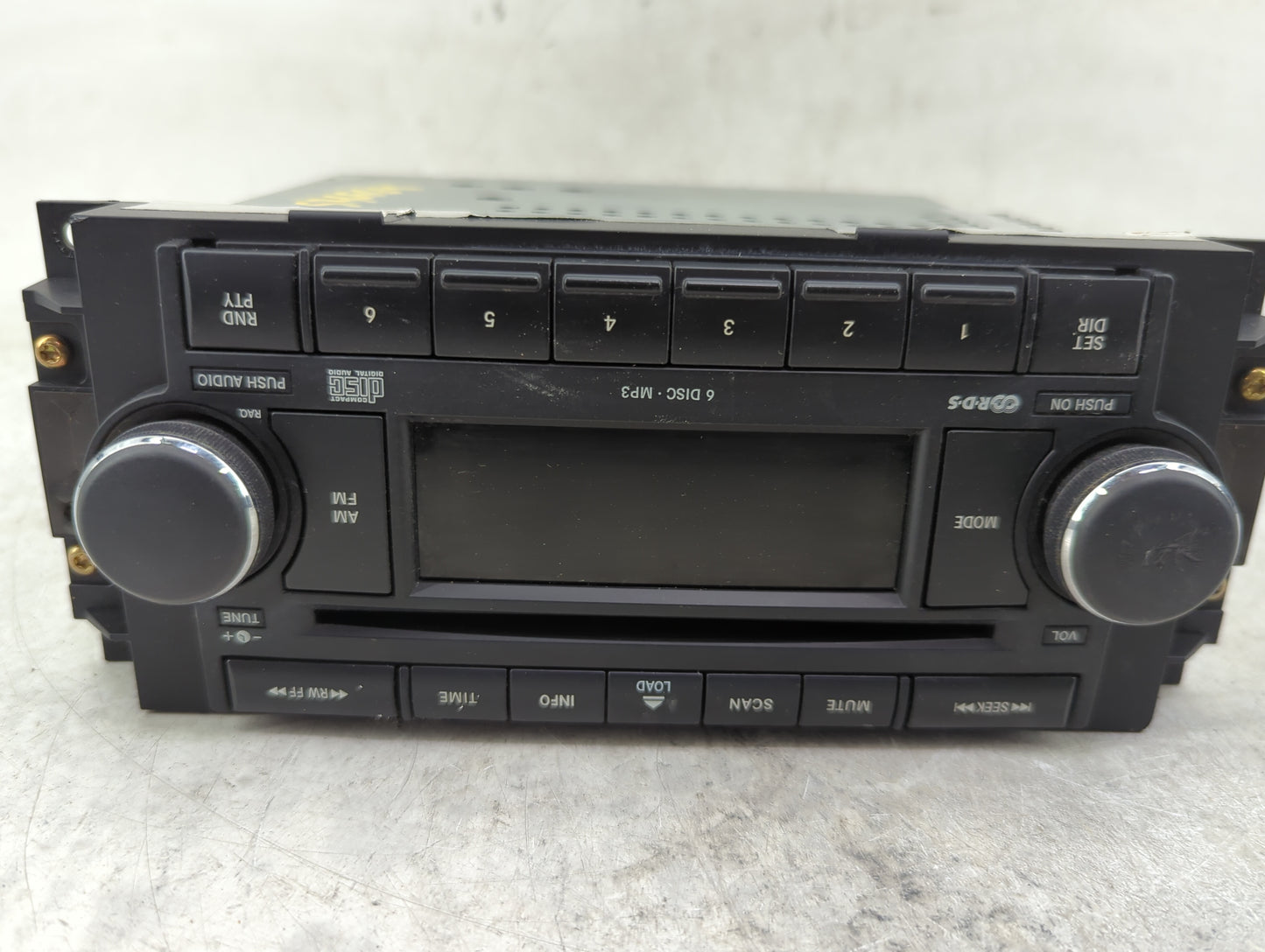 2006 Jeep Grand Cherokee Radio AM FM Cd Player Receiver Replacement P/N:P05064172AC Fits Fits 2005 2007 2008 2009 OEM Used A
