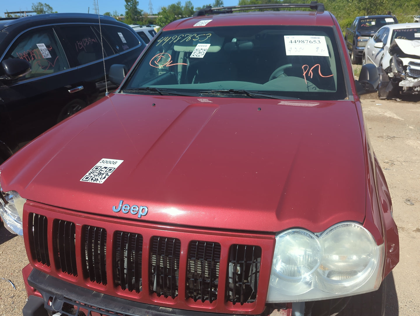 2005-2010 Jeep Grand Cherokee Hood Oem 5025639 - Oemusedautoparts1.com
