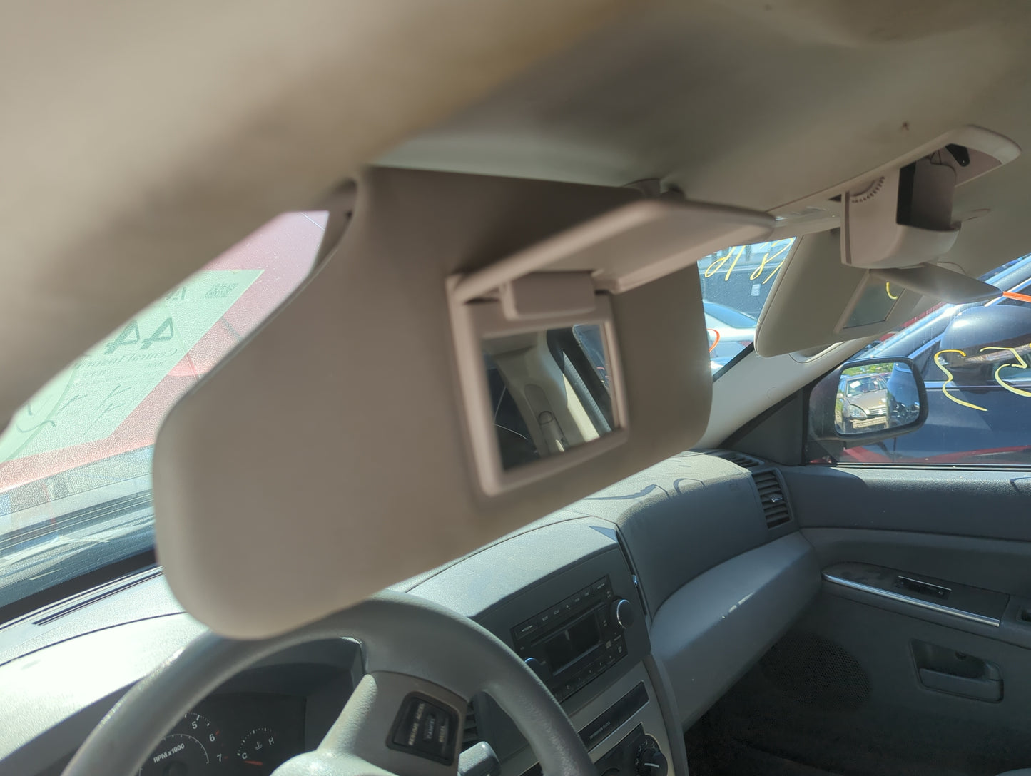2005-2010 Jeep Grand Cherokee Sun Visor Shade Replacement Driver Left Mirror Fits Fits 2005 2006 2007 2008 2009 2010 OEM Use