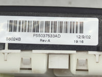 2004-2007 Jeep Liberty Climate Control Module Temperature AC/Heater Replacement P/N:P55037533AD Fits Fits 2004 2005 2006 200