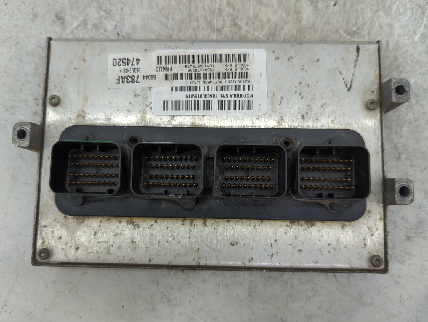 2006 Jeep Liberty PCM Engine Control Computer ECU ECM PCU OEM P/N:P56044783AF Fits OEM Used Auto Parts - Oemusedautoparts1.c