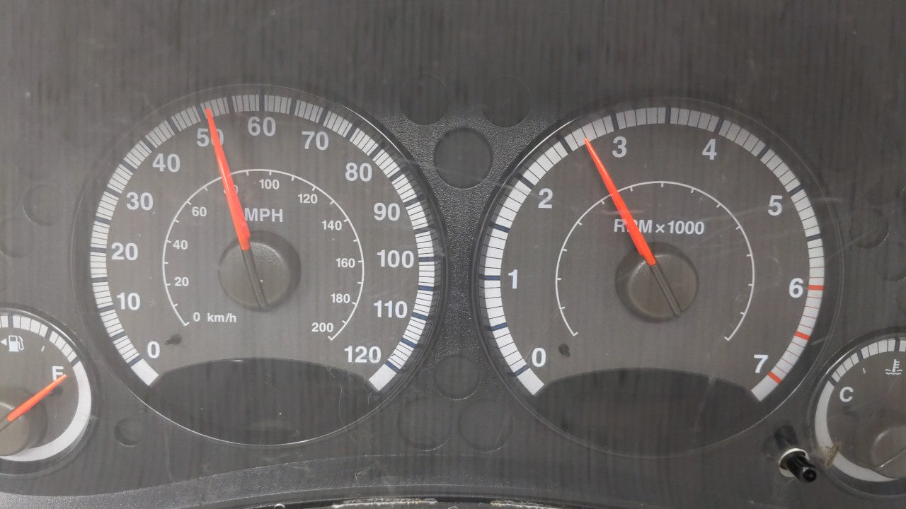 2006 Jeep Liberty Instrument Cluster Speedometer Gauges P/N:P56044865AC P56044865AD Fits OEM Used Auto Parts - Oemusedautopa