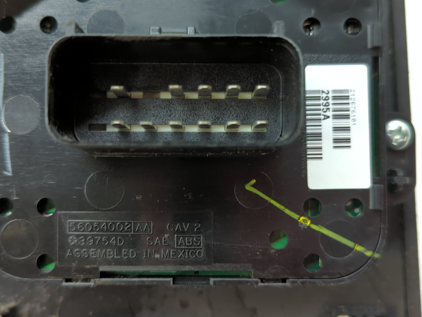 2004-2007 Jeep Liberty Master Power Window Switch Replacement Driver Side Left P/N:212676101 397540 Fits Fits 2004 2005 2006