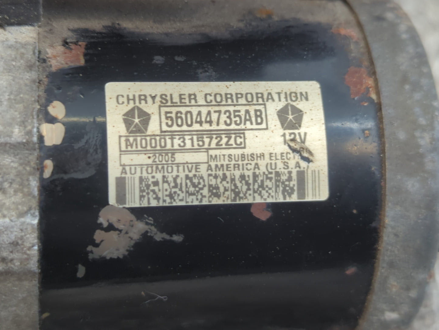 2005-2007 Jeep Liberty Car Starter Motor Solenoid OEM P/N:56044735AB Fits Fits 2005 2006 2007 2008 2009 OEM Used Auto Parts 