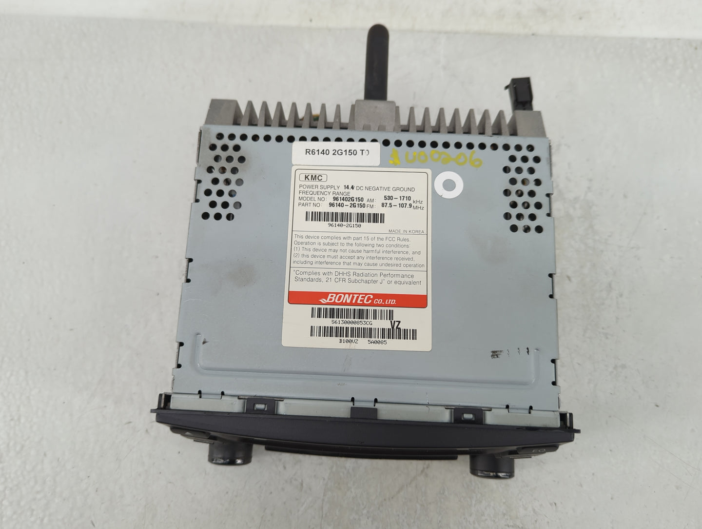 2006-2007 Kia Optima Radio AM FM Cd Player Receiver Replacement P/N:96140-2G150 Fits Fits 2006 2007 OEM Used Auto Parts - Oe