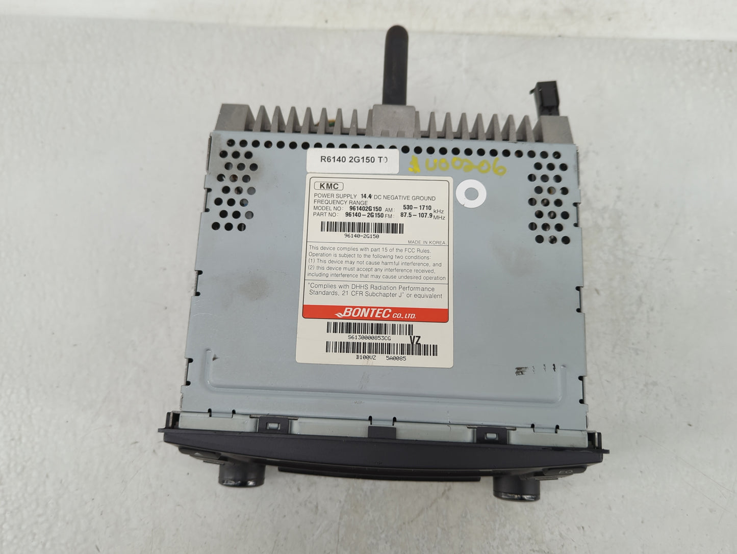2006-2007 Kia Optima Radio AM FM Cd Player Receiver Replacement P/N:96140-2G150 Fits Fits 2006 2007 OEM Used Auto Parts - Oe