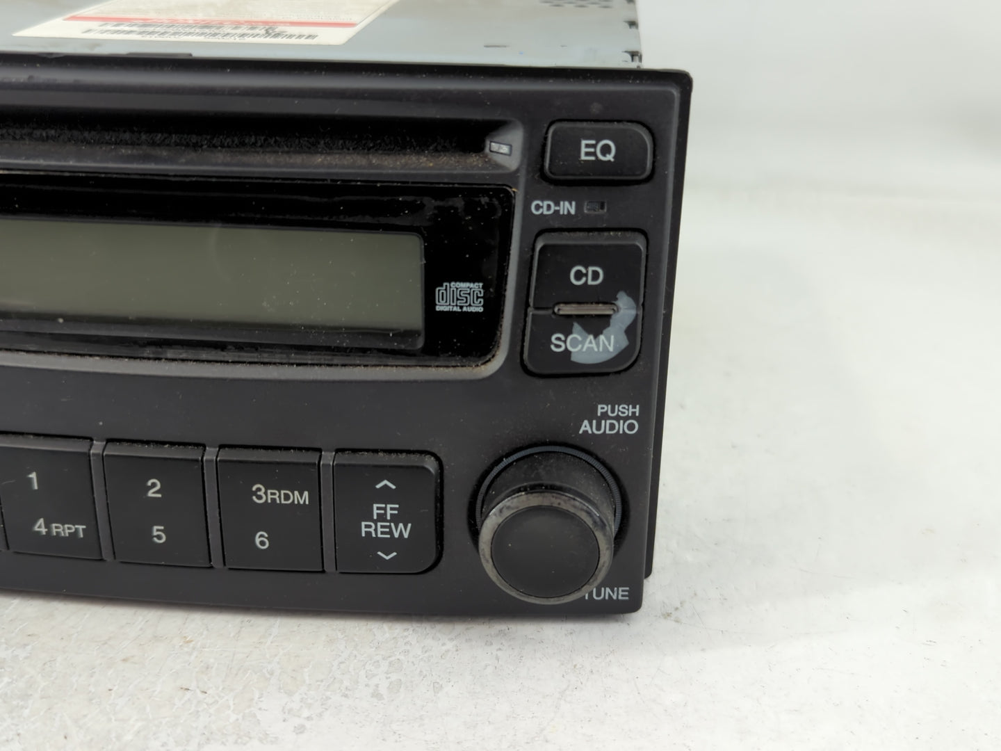 2006-2007 Kia Optima Radio AM FM Cd Player Receiver Replacement P/N:96140-2G150 Fits Fits 2006 2007 OEM Used Auto Parts - Oe