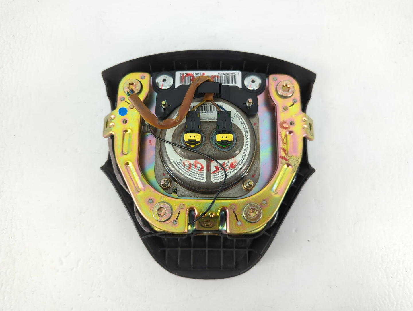 2006-2010 Kia Rio Air Bag Driver Left Steering Wheel Mounted P/N:56900-1G100GD Fits Fits 2006 2007 2008 2009 2010 OEM Used A