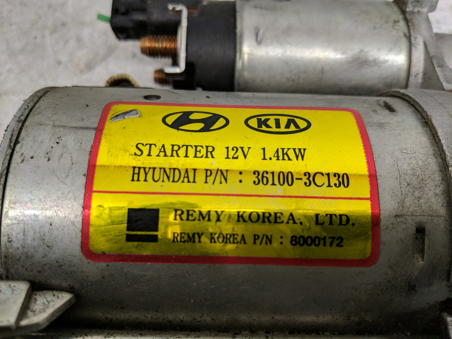2006 Kia Sedona Car Starter Motor Solenoid OEM P/N:36100-3C130 Fits OEM Used Auto Parts - Oemusedautoparts1.com