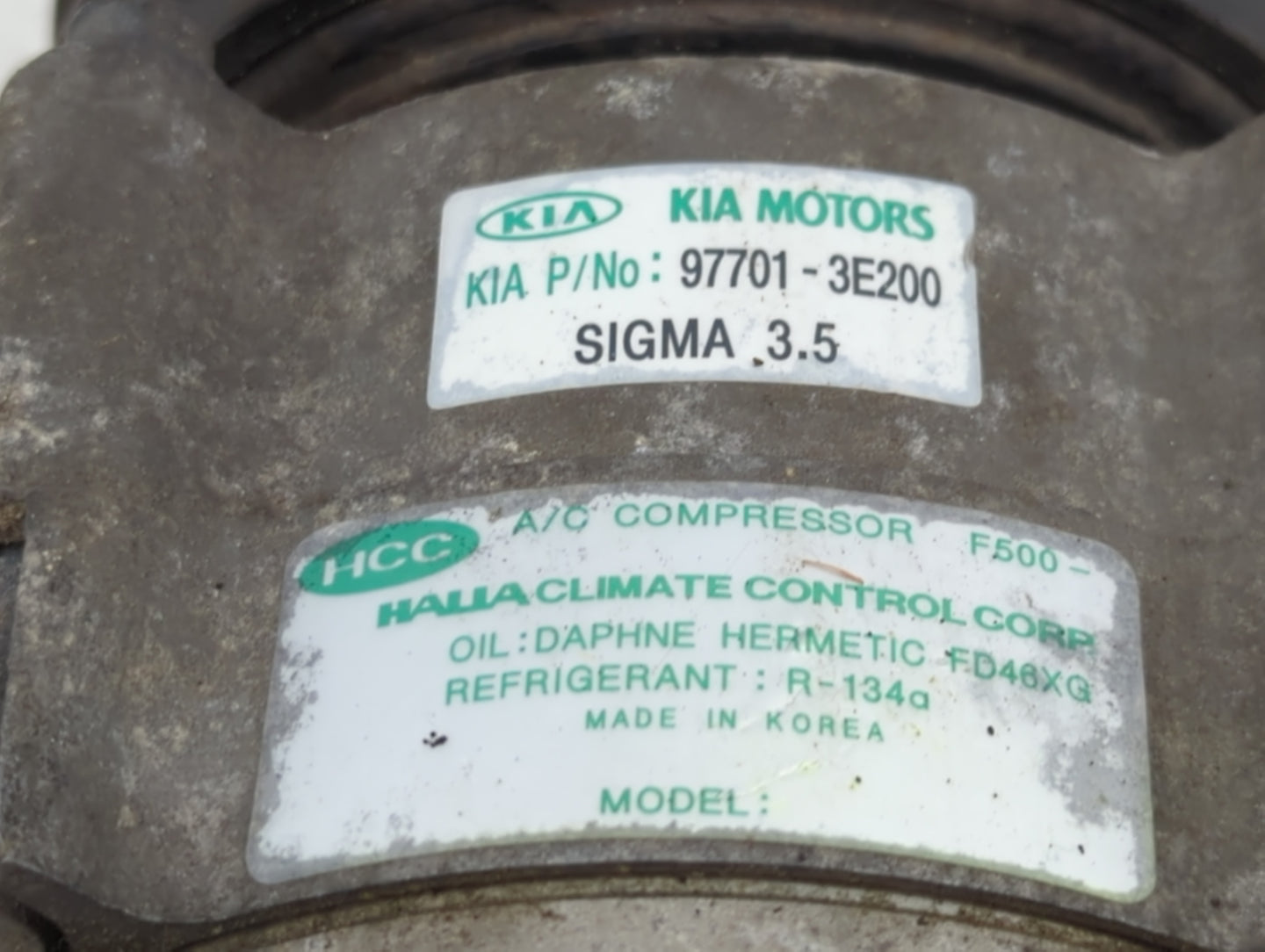 2003-2006 Kia Sorento Air Conditioning A/c Ac Compressor Oem - Oemusedautoparts1.com