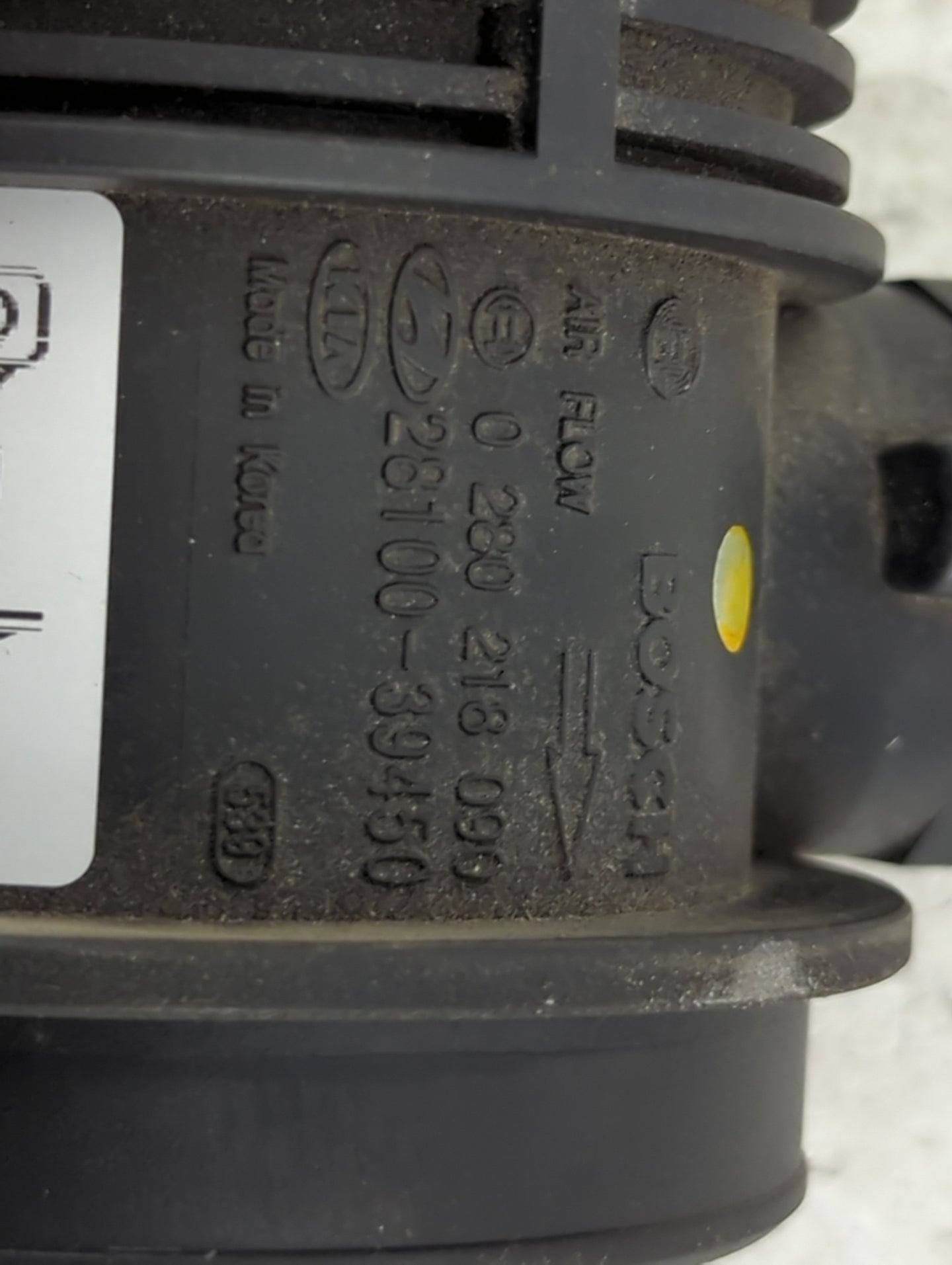 2003-2006 Kia Sorento Mass Air Flow Meter Maf 1495543 - Oemusedautoparts1.com