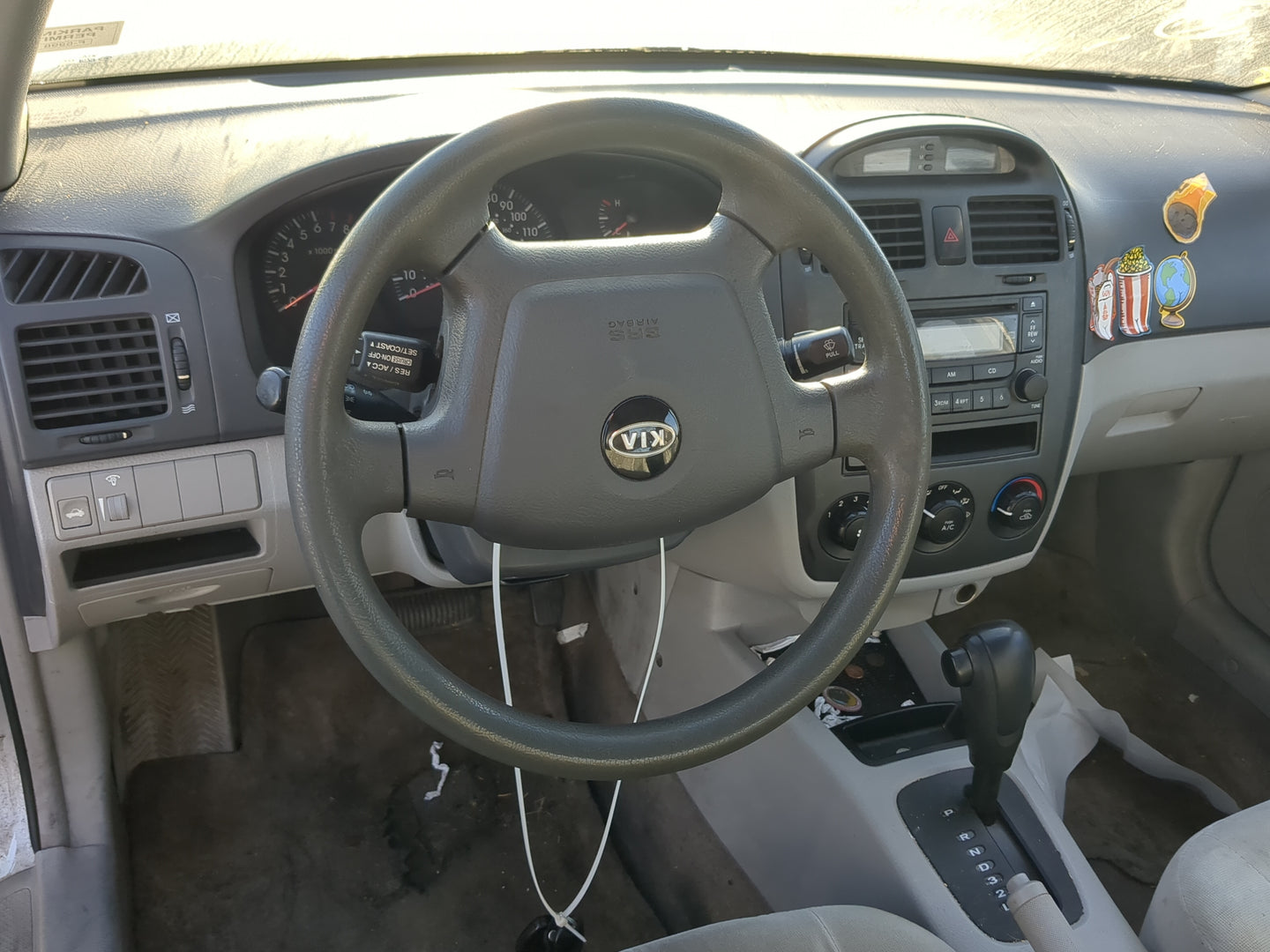 2004-2006 Kia Spectra Air Bag Driver Left Steering Wheel Mounted - Oemusedautoparts1.com