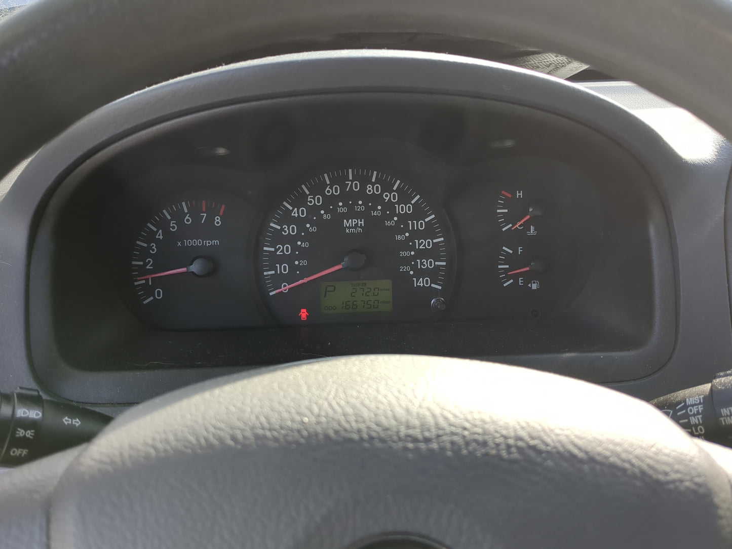 2004-2006 Kia Spectra Instrument Cluster Speedometer Gauges Miles:167K Fits Fits 2004 2005 2006 OEM Used Auto Parts - Oemuse