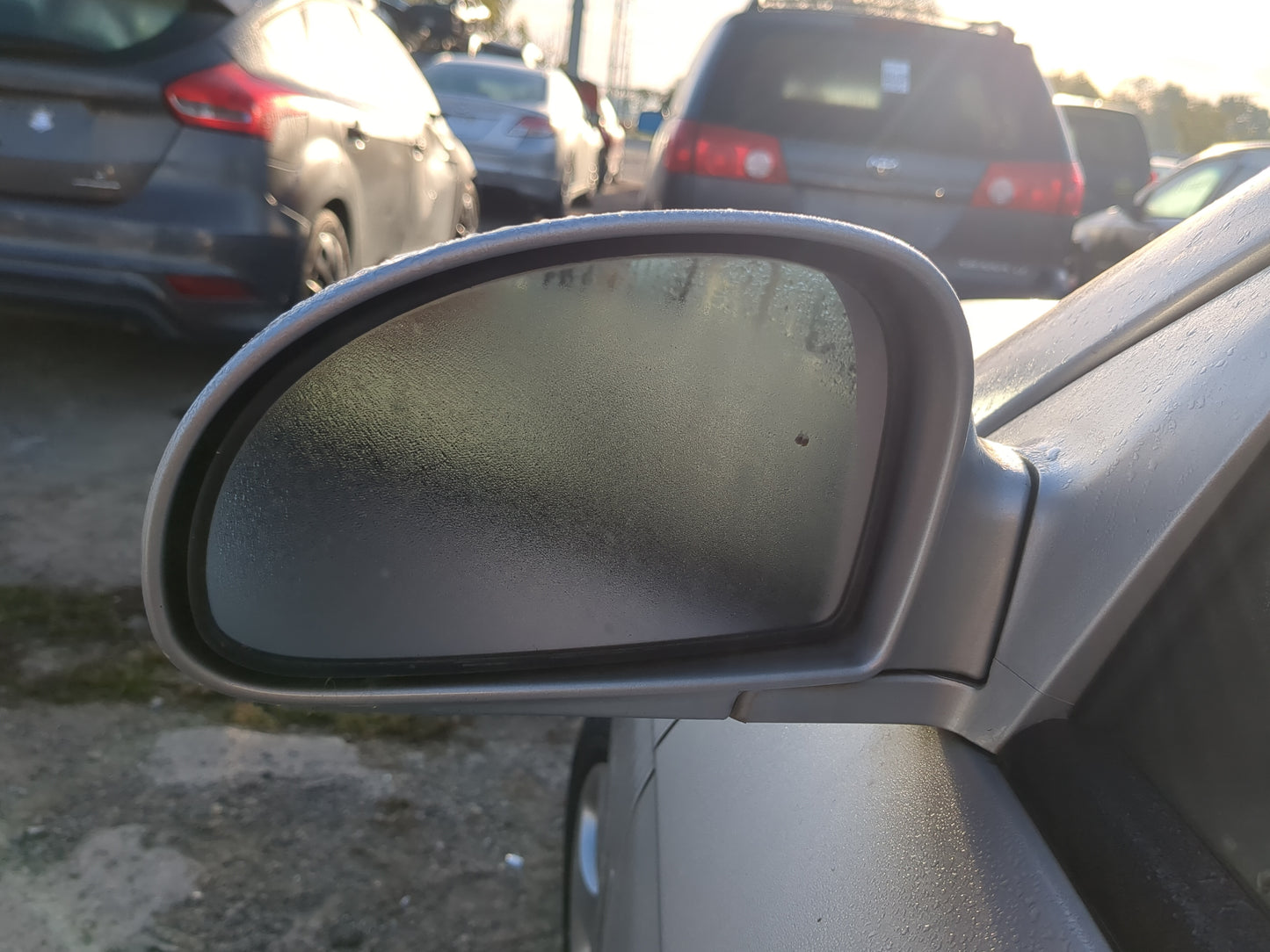 2004-2009 Kia Spectra Driver Side View Mirror - Left Door Mirror OEM Used - Oemusedautoparts1.com