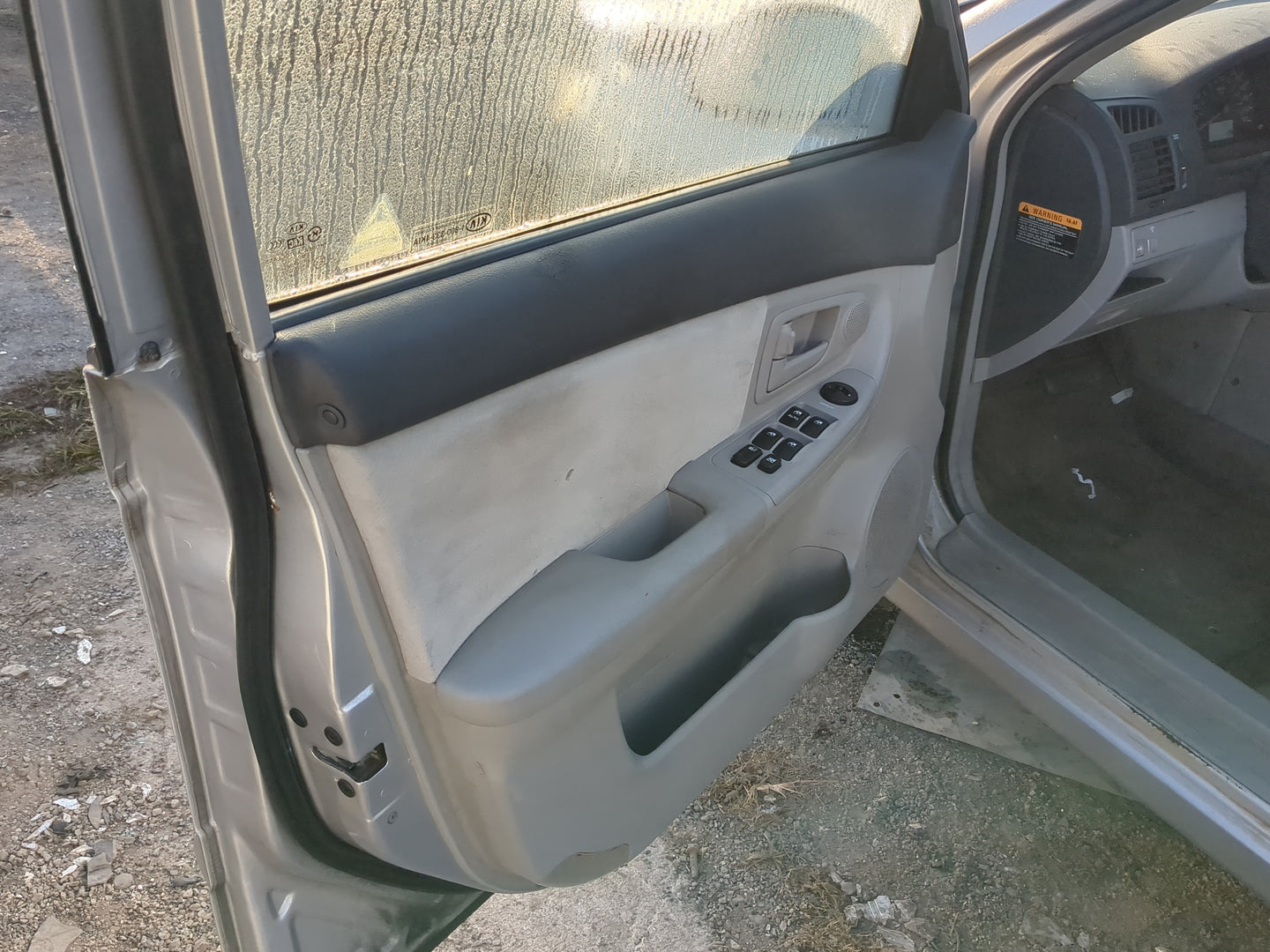 2006 Kia Spectra Front Left Driver Interior Door Panel Trim - Oemusedautoparts1.com