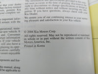 2006 Kia Spectra Owners Manual Book Guide OEM Used Auto Parts - Oemusedautoparts1.com