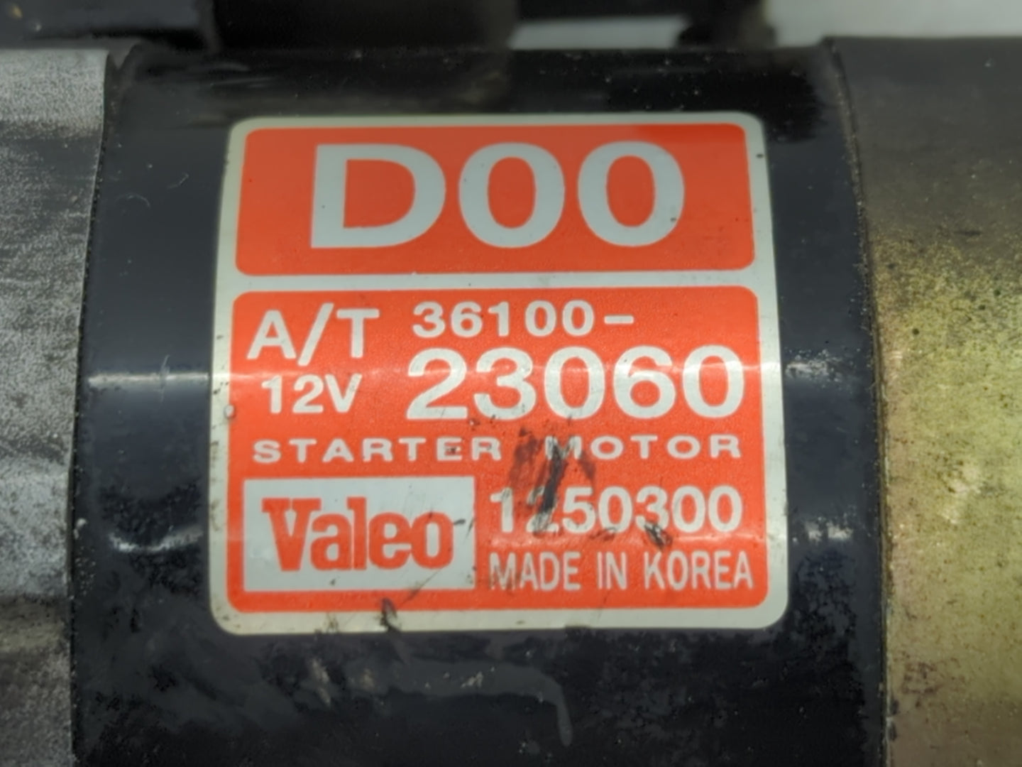 2006 Kia Spectra Car Starter Motor Solenoid OEM P/N:36100-23060 Fits Fits 2005 2007 2008 2009 OEM Used Auto Parts - Oemuseda