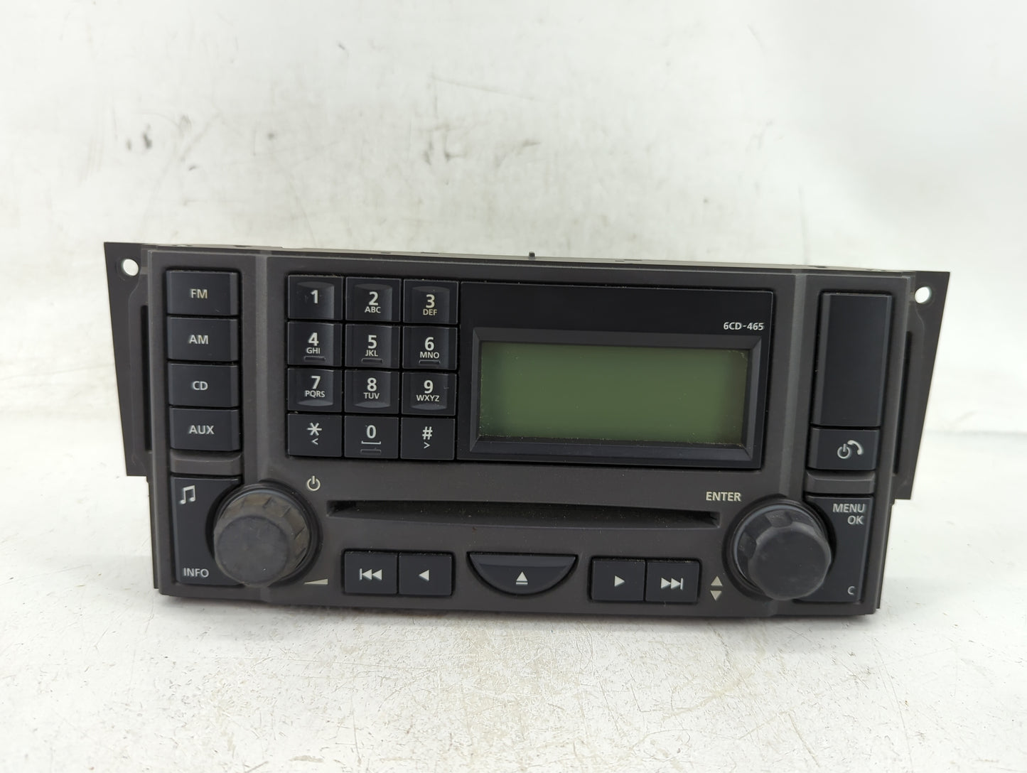 2006 Land Rover Land Rover Radio AM FM Cd Player Receiver Replacement P/N:VUX500330 Fits Fits 2005 2007 2008 2009 OEM Used A