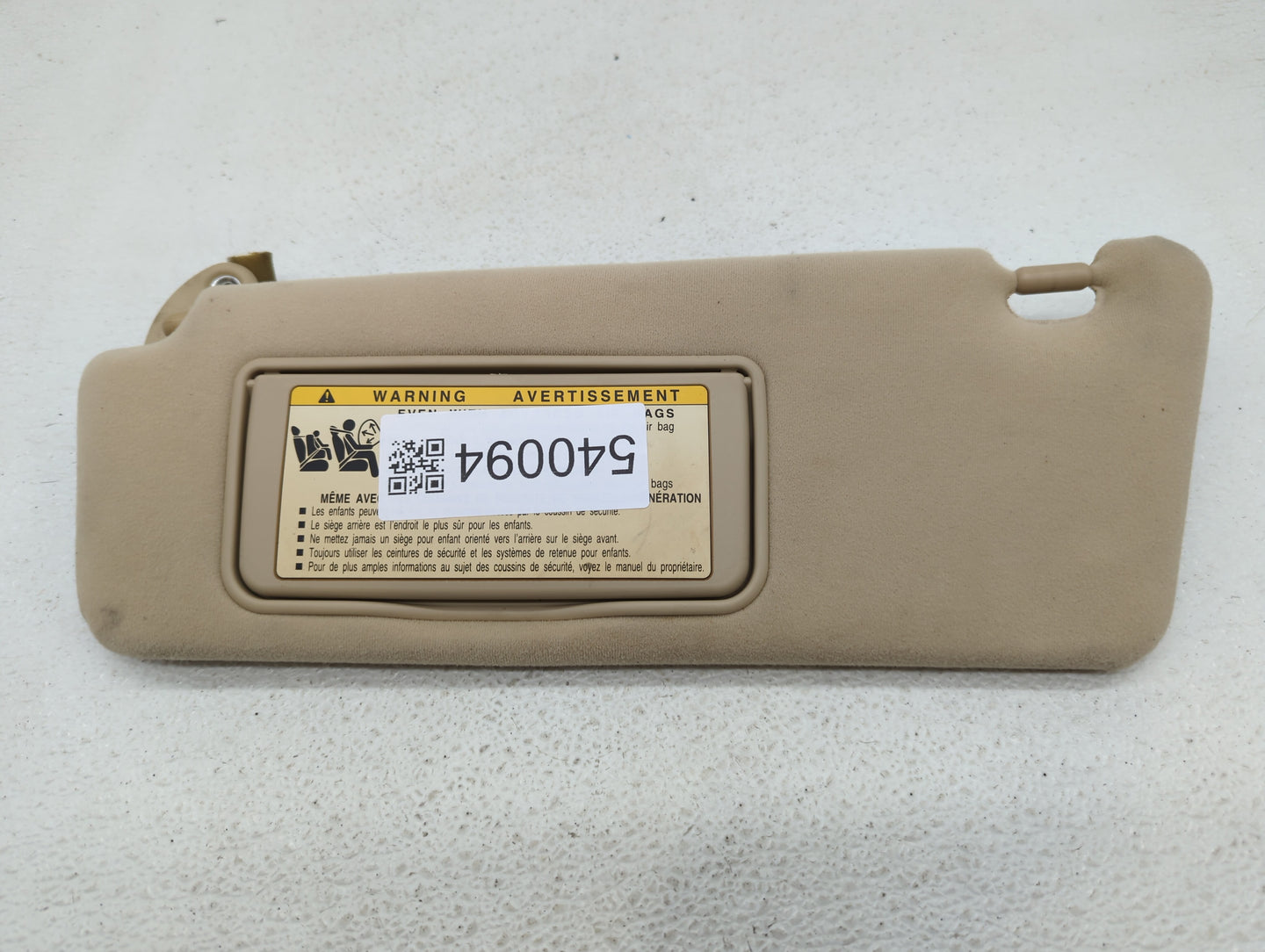 2005-2006 Lexus Es330 Sun Visor Shade Replacement Driver Left Mirror Fits Fits 2005 2006 OEM Used Auto Parts - Oemusedautopa