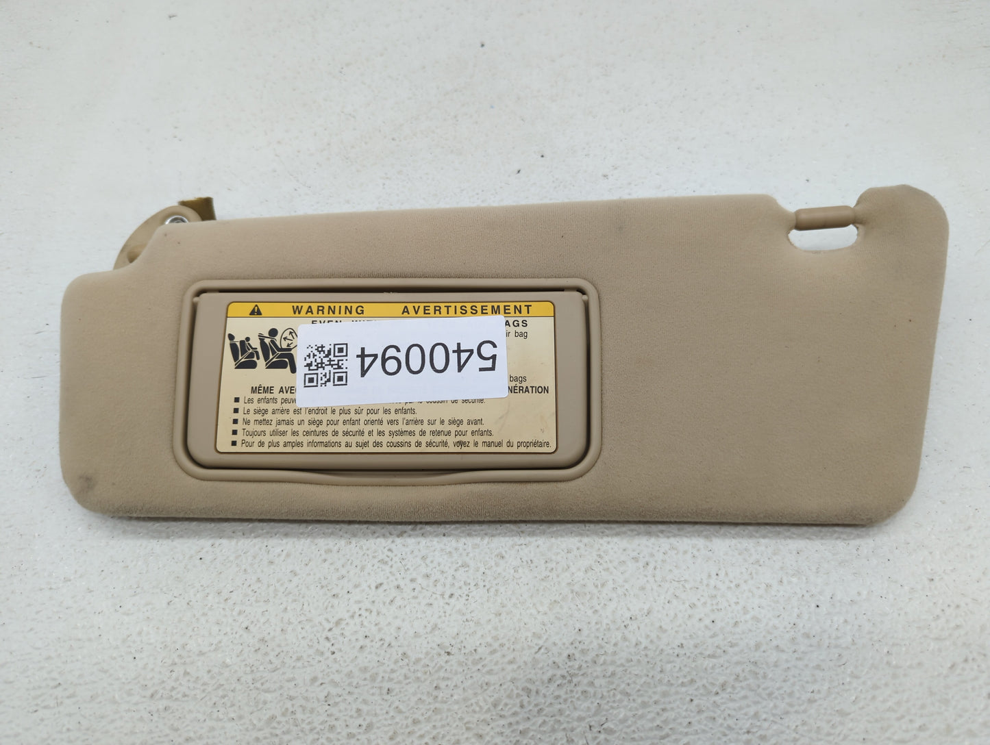 2005-2006 Lexus Es330 Sun Visor Shade Replacement Driver Left Mirror Fits Fits 2005 2006 OEM Used Auto Parts - Oemusedautopa