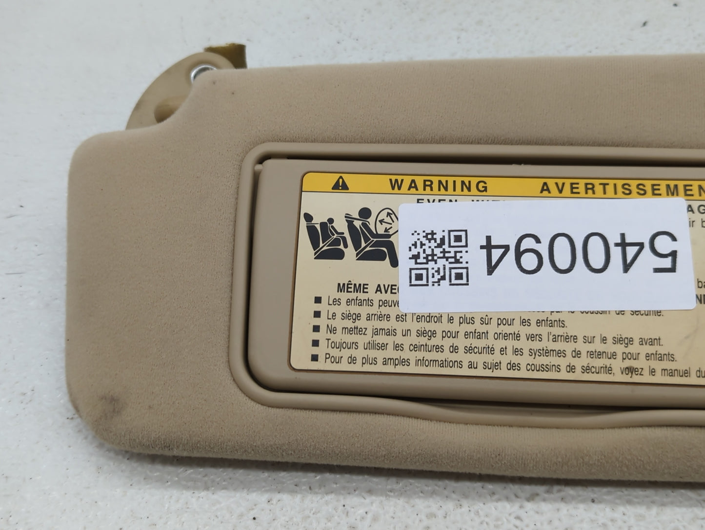 2005-2006 Lexus Es330 Sun Visor Shade Replacement Driver Left Mirror Fits Fits 2005 2006 OEM Used Auto Parts - Oemusedautopa