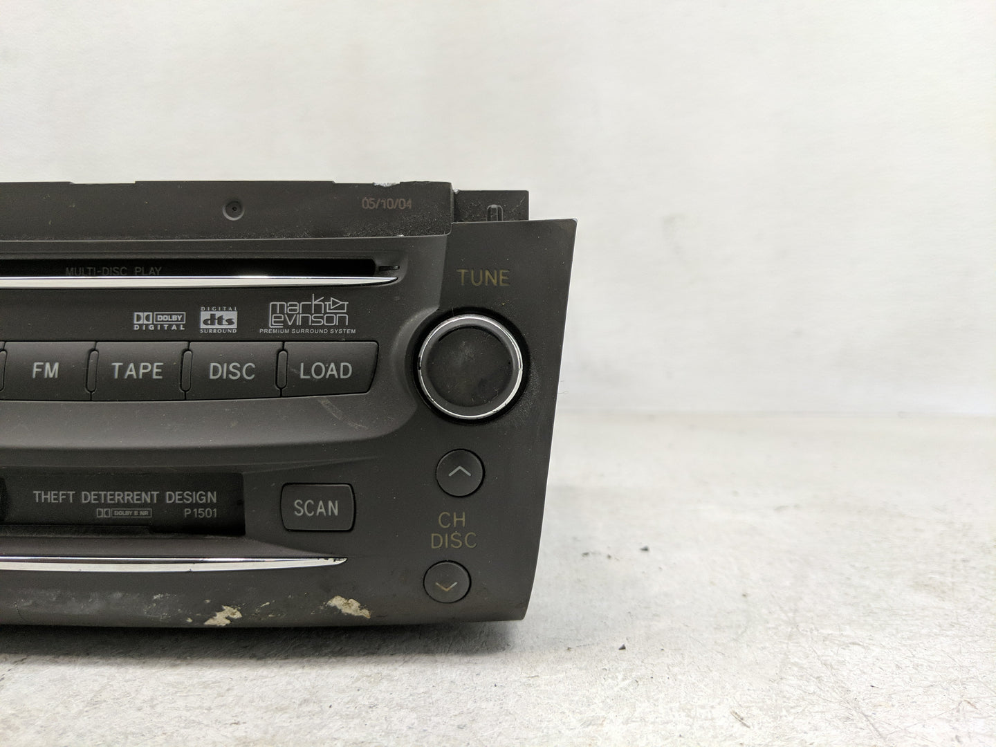 2006 Lexus Gs300 Radio AM FM Cd Player Receiver Replacement P/N:86120-30C80-E0 Fits OEM Used Auto Parts - Oemusedautoparts1.