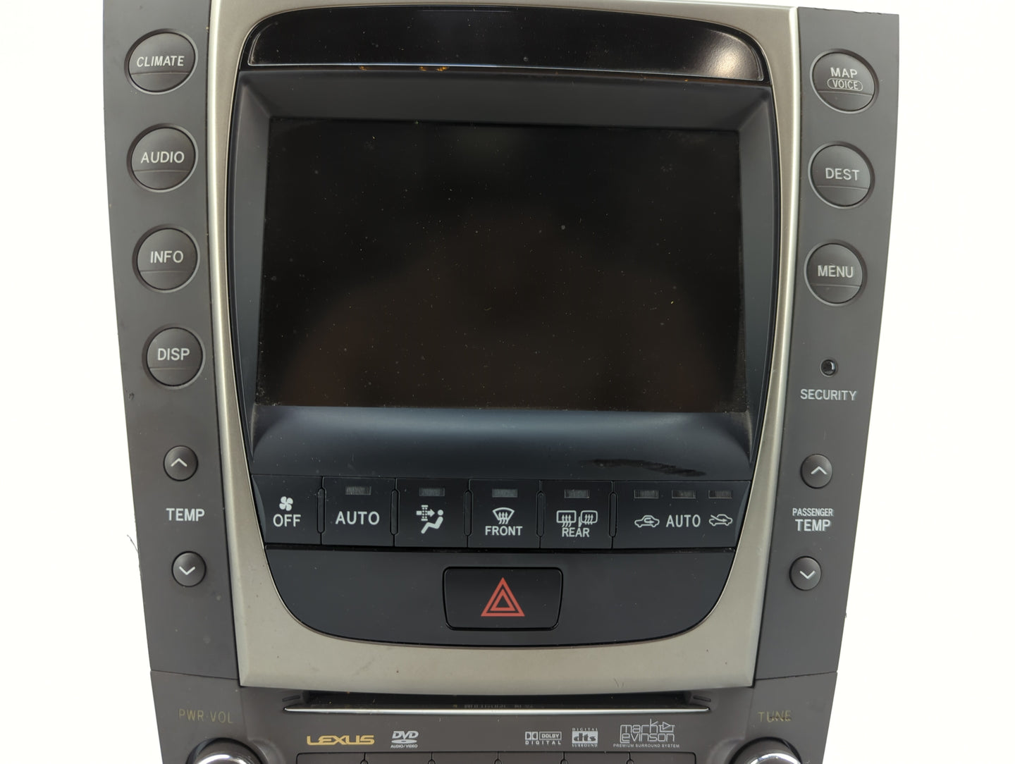 2006 Lexus Gs300 Radio AM FM Cd Player Receiver Replacement P/N:412300-0323 86111-30390 Fits OEM Used Auto Parts - Oemusedau