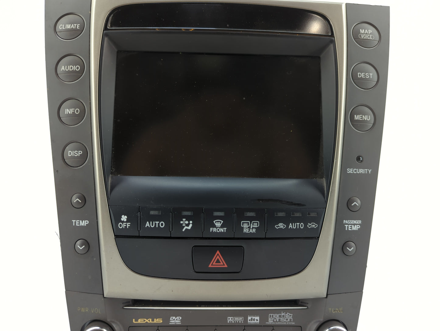 2006 Lexus Gs300 Radio AM FM Cd Player Receiver Replacement P/N:412300-0323 86111-30390 Fits OEM Used Auto Parts - Oemusedau