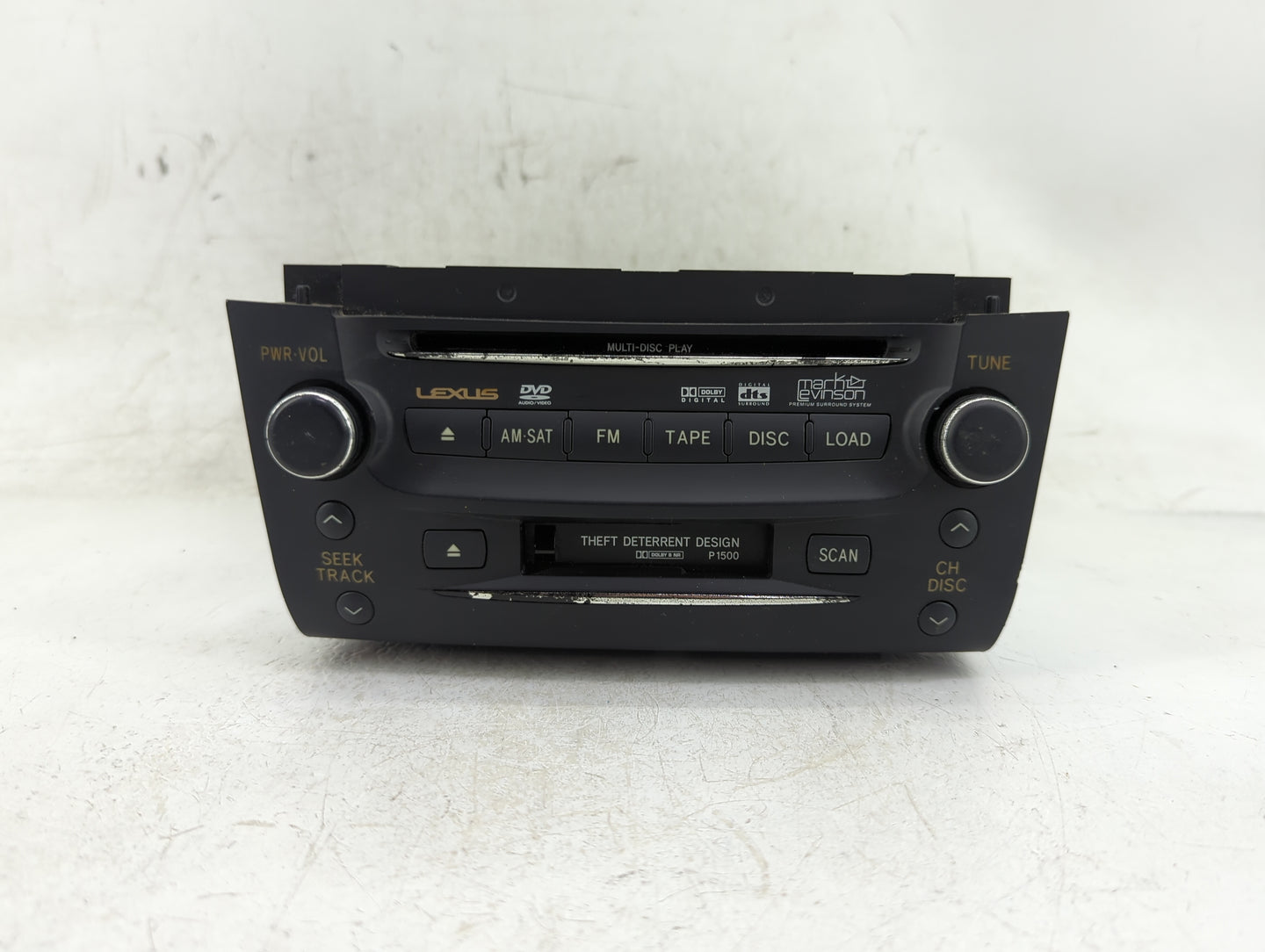 2006 Lexus Gs300 Radio AM FM Cd Player Receiver Replacement P/N:86120-30C80-C0 Fits OEM Used Auto Parts - Oemusedautoparts1.