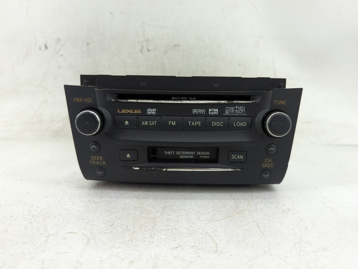 2006 Lexus Gs300 Radio AM FM Cd Player Receiver Replacement P/N:86120-30C80-C0 Fits OEM Used Auto Parts - Oemusedautoparts1.