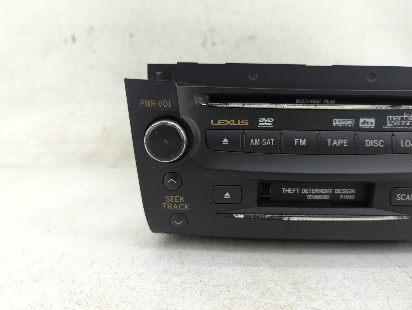 2006 Lexus Gs300 Radio AM FM Cd Player Receiver Replacement P/N:86120-30C80-C0 Fits OEM Used Auto Parts - Oemusedautoparts1.