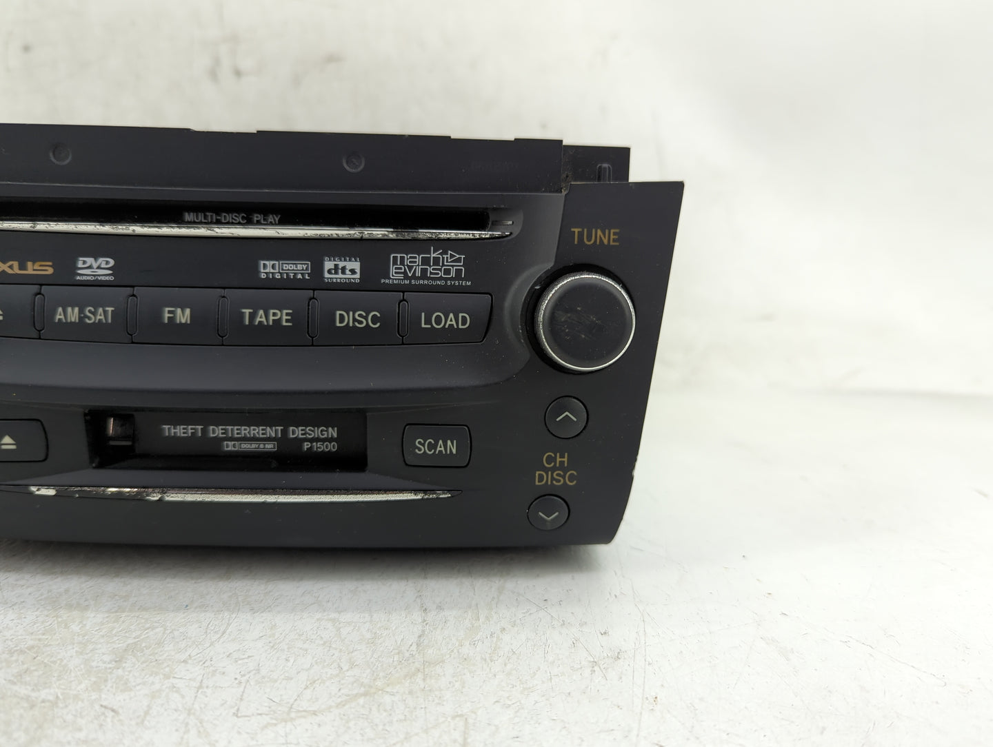 2006 Lexus Gs300 Radio AM FM Cd Player Receiver Replacement P/N:86120-30C80-C0 Fits OEM Used Auto Parts - Oemusedautoparts1.