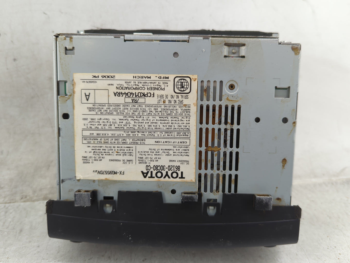 2006 Lexus Gs300 Radio AM FM Cd Player Receiver Replacement P/N:86120-30C80-C0 Fits OEM Used Auto Parts - Oemusedautoparts1.