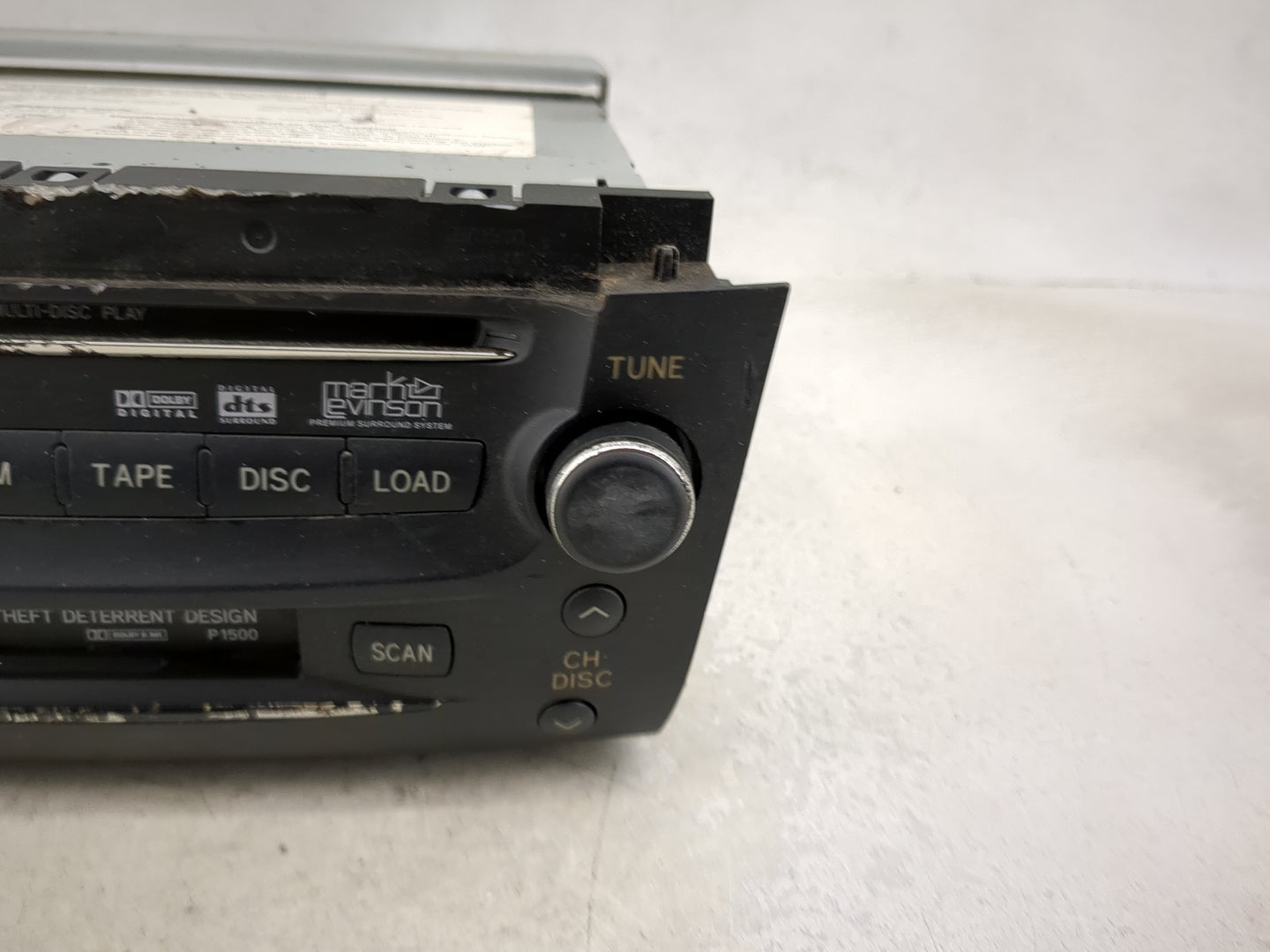 2006 Lexus Gs300 Radio AM FM Cd Player Receiver Replacement P/N:86120-30C80-C0 FX-MG9557DV Fits OEM Used Auto Parts - Oemuse