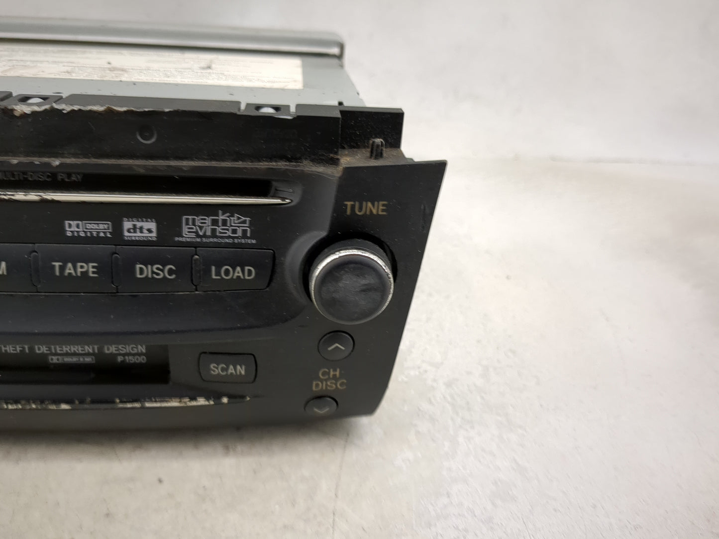 2006 Lexus Gs300 Radio AM FM Cd Player Receiver Replacement P/N:86120-30C80-C0 FX-MG9557DV Fits OEM Used Auto Parts - Oemuse